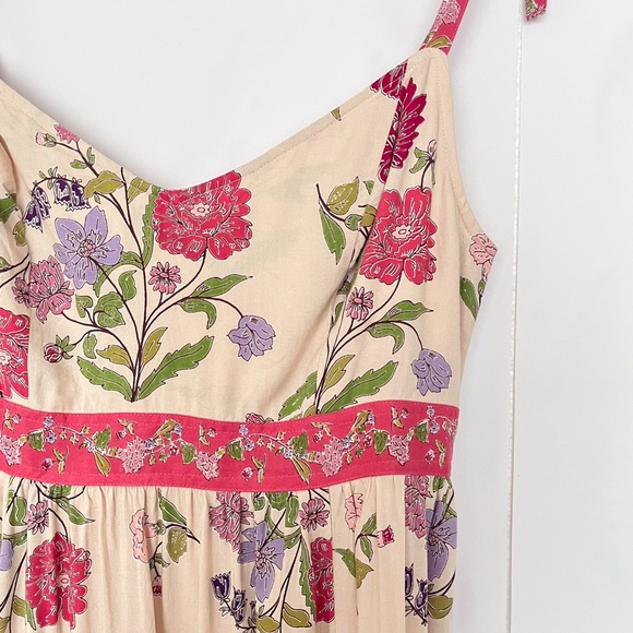 Patrons of Peace Floral Maxi Midi Dress Pockets Cottagecore Boho Size Medium - Picture 3 of 13